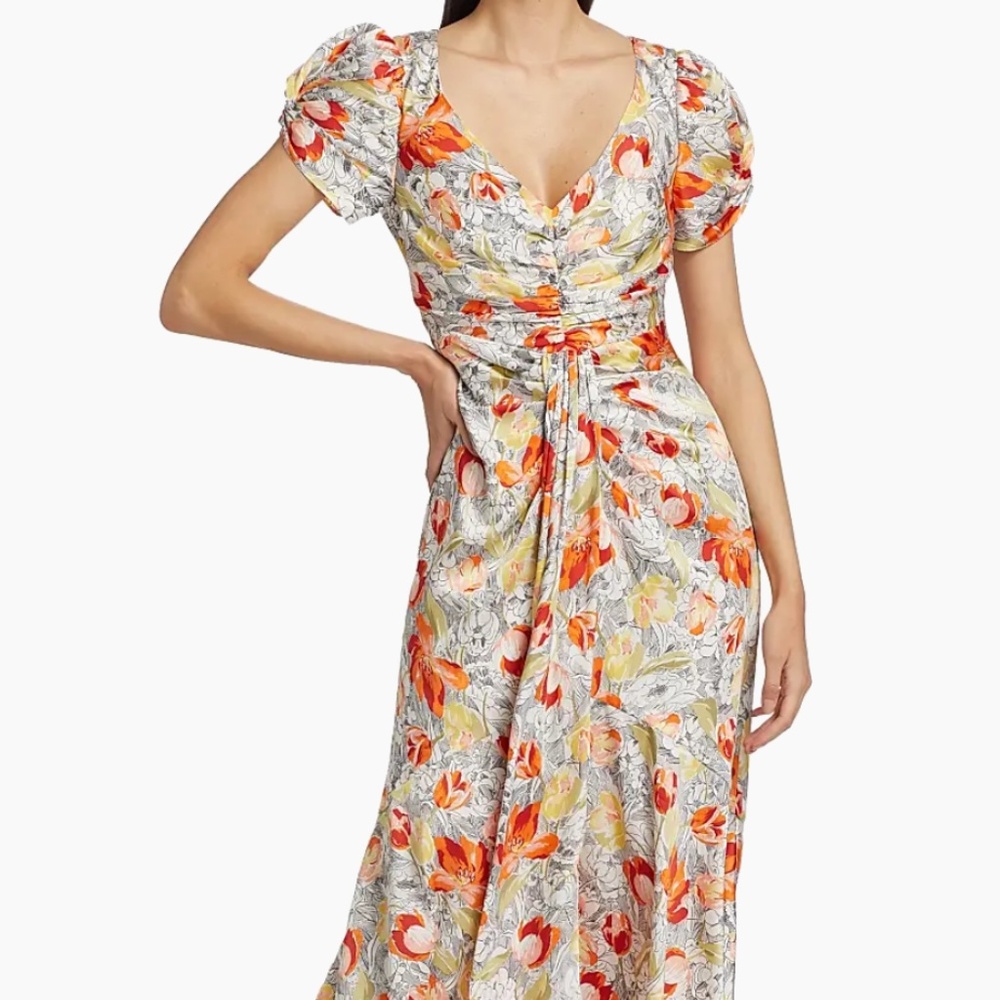 Cinq à Sept - Linework Floral Walker Dress